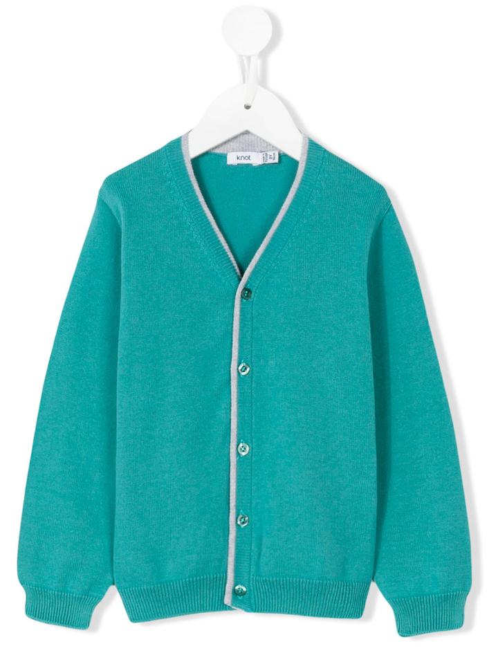 Knot - Francisco Cardigan - Kids - Cotton - 6 Yrs, Green