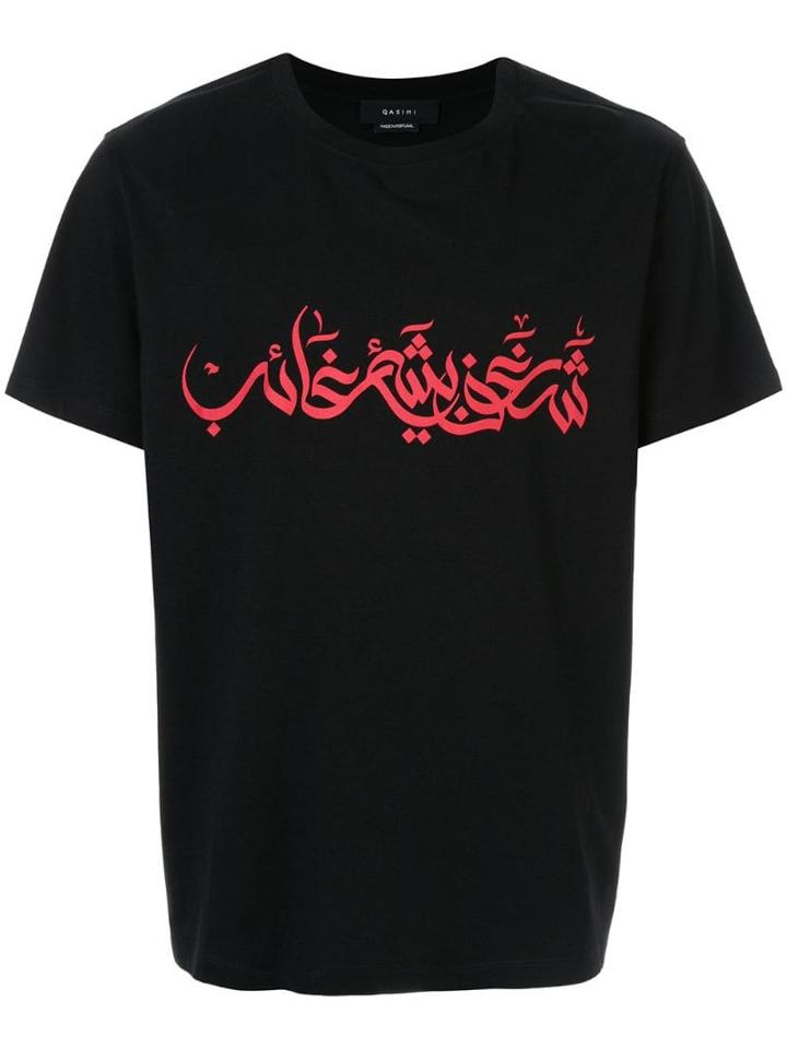 Qasimi A Passion For Something Absent T-shirt - Black