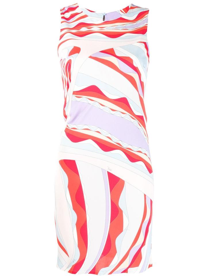 Emilio Pucci Burle Print Mini Dress - White