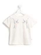 Stella Mccartney Kids 'chuckle' Bird T-shirt, Girl's, Size: 12 Yrs, White