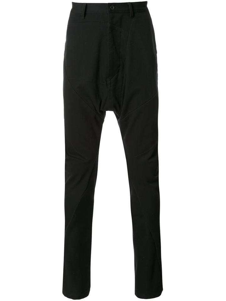 Julius Drop-crotch Trousers - Black