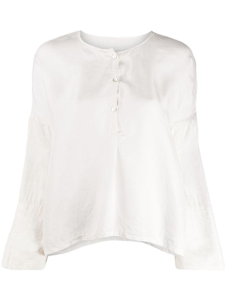 Raquel Allegra Patchwork Jagger Shirt - White