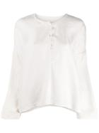Raquel Allegra Patchwork Jagger Shirt - White