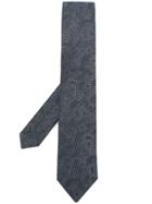 Kiton Brocade Embroidered Tie - Grey