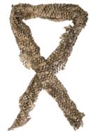Cutuli Cult Zirilli Scarf, Women's, Grey, Leather
