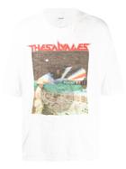 Doublet Printed Crease Effect T-shirt - White