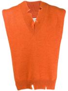 Maison Margiela Sleeveless Sweatshirt - Orange