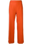 Agnona Straight Trousers - Yellow & Orange
