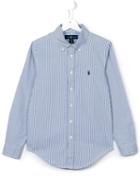 Ralph Lauren Kids Striped Button Down Shirt, Boy's, Size: 14 Yrs, Blue