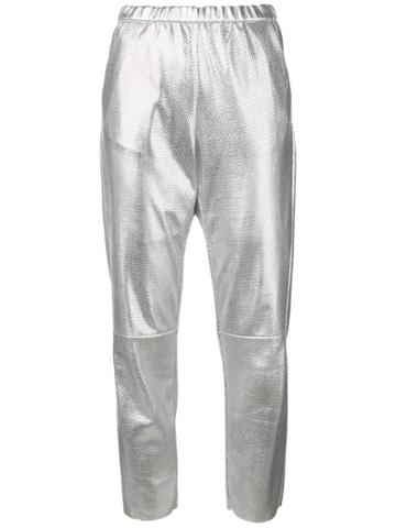 Drome Cropped Trousers - Silver