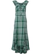 Rosie Assoulin Crinkle Plaid Dress - Green