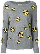 Alice+olivia Patch Detail Sweater - Grey