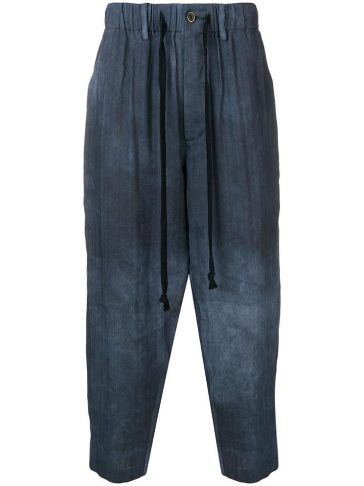 Uma Wang Tie Dye Trousers - Blue