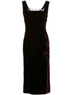 Christian Dior Pre-owned Sleeveless Velvet Dress - Red