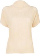The Row Micro Pleated T-shirt - Neutrals