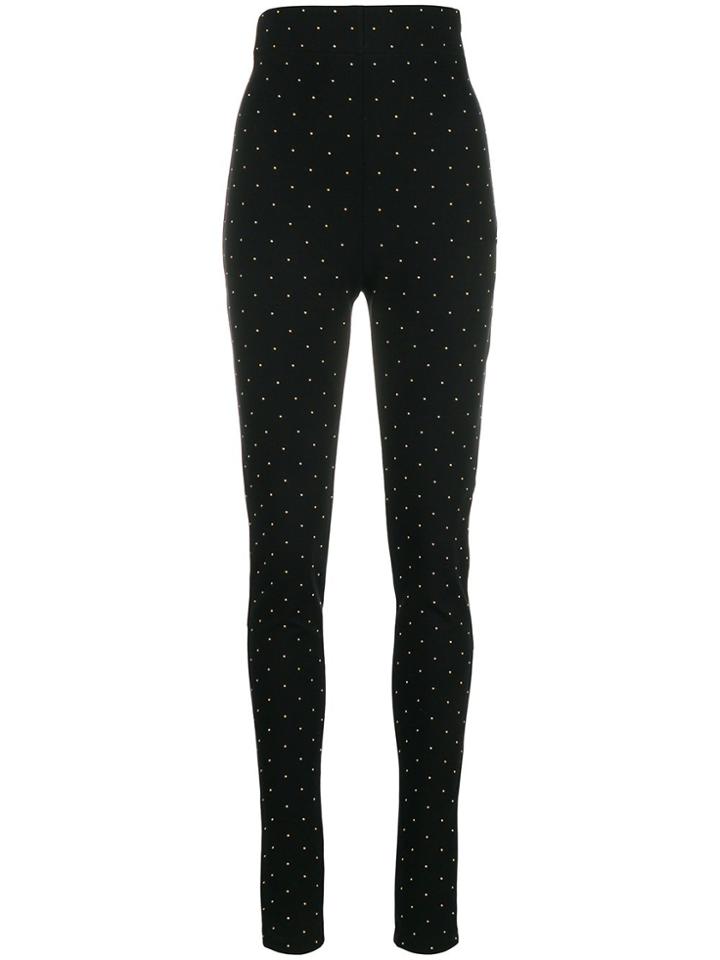 Philosophy Di Lorenzo Serafini High-waisted Dotted Leggings - Black