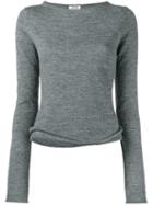 Acne Studios 'janelle' Sweater, Women's, Size: Small, Grey, Polypropylene/wool/alpaca