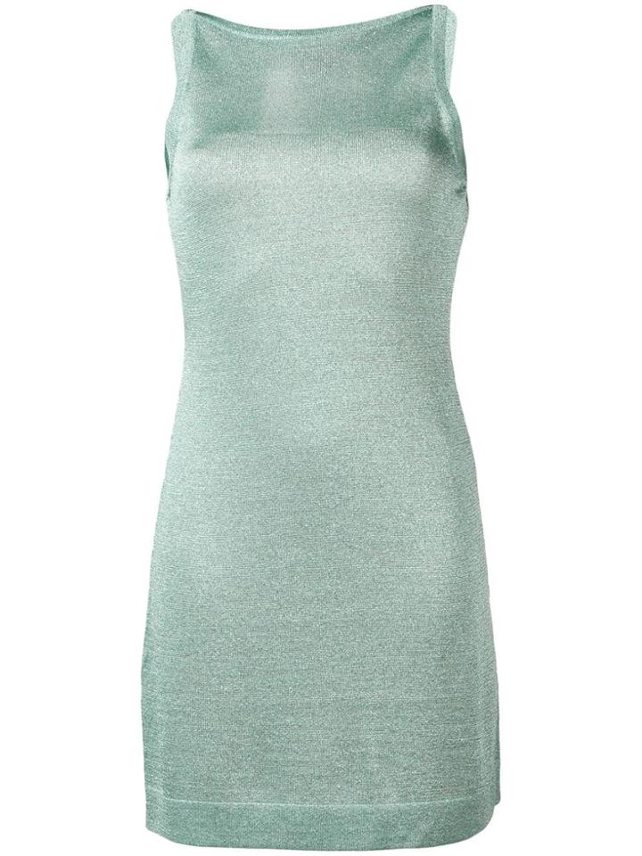Missoni Shimmer Knit Fitted Dress - Blue