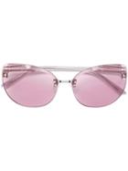 No21 Oversized Tinted Sunglasses - Metallic
