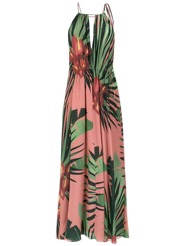 Osklen Tropical Print Maxi Dress - Multicolour