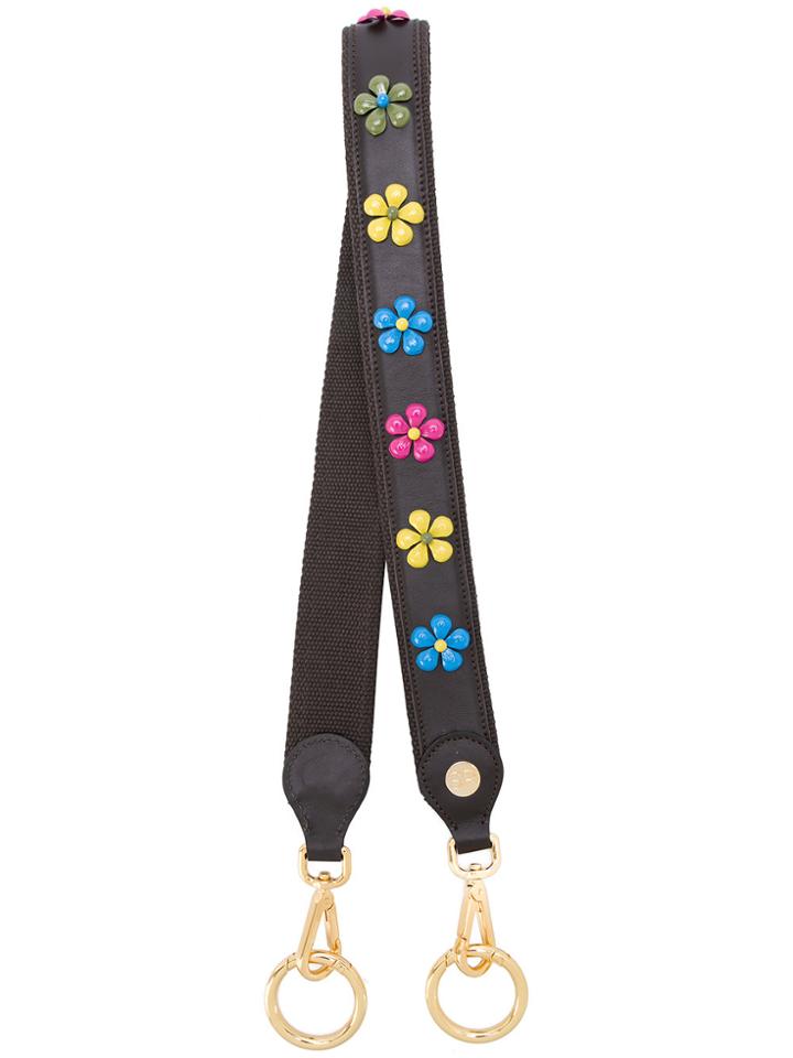 Simonetta Ravizza Furrissima Floral Shoulder Strap - Brown