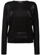 Io Ivana Omazic Open Back Knit Top - Black