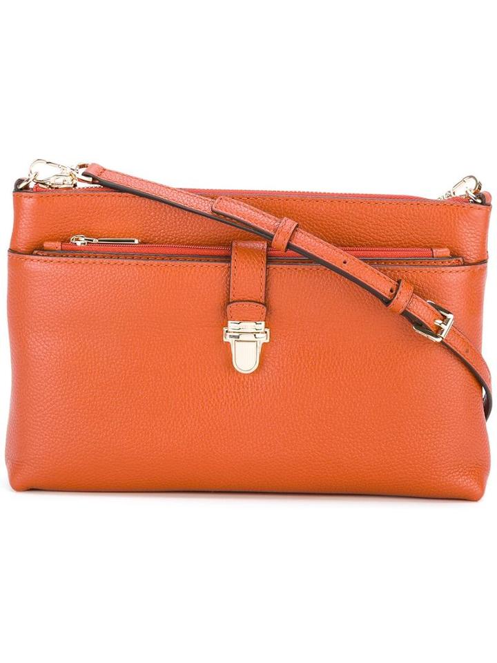 Michael Michael Kors Zip Pocket Crossbody Bag, Women's, Yellow/orange, Leather