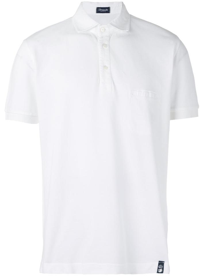 Drumohr - Chest Pocket Polo Shirt - Men - Cotton - M, White, Cotton