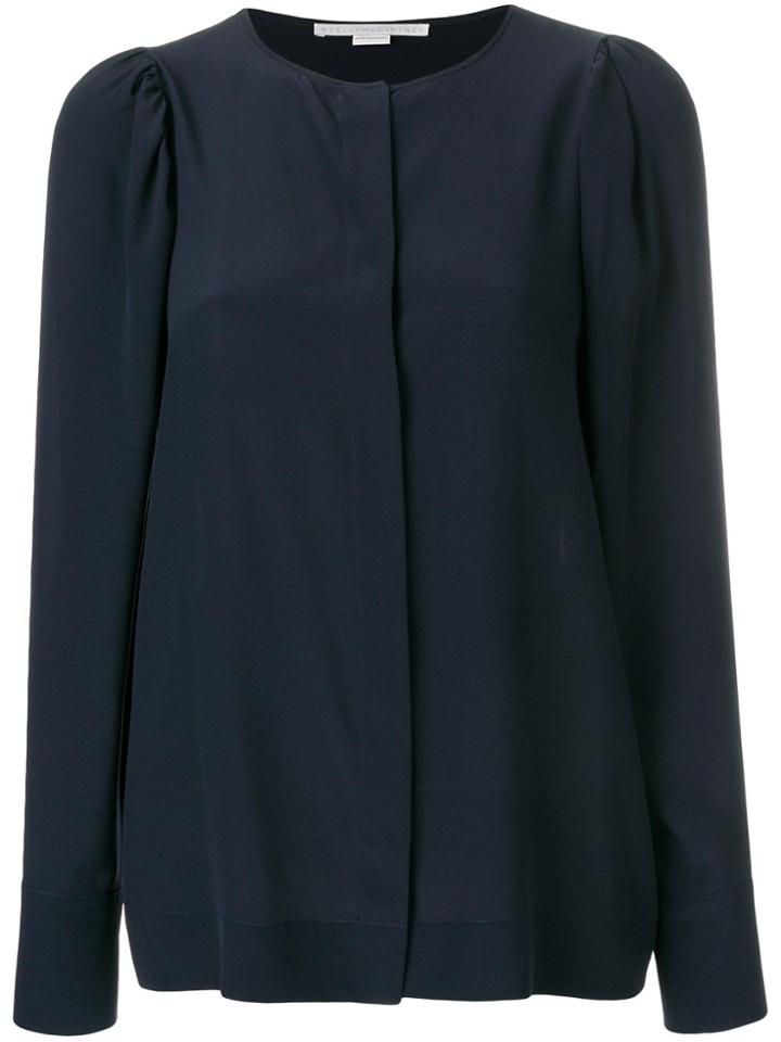 Stella Mccartney Gathered Shoulder Blouse - Blue