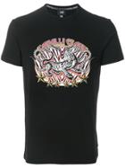 Cavalli Class Tiger Print T-shirt - Black