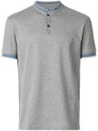 Lanvin Mandarin Collar Polo Shirt - Grey
