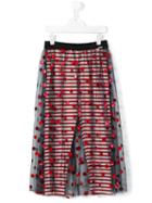 Jean Paul Gaultier Tulle Polka Dot Long Skirt, Girl's, Size: 14 Yrs, Red