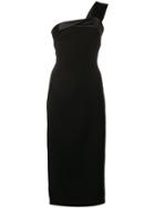 Victoria Beckham One Shoulder Dress - Black
