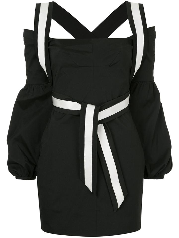 Manning Cartell Cold Shoulder Fitted Mini Dress - Black