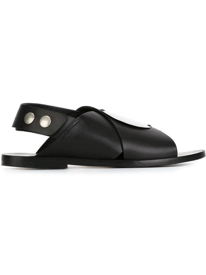 Damir Doma Fuji Sandals, Women's, Size: 39, Black, Calf Leather/leather
