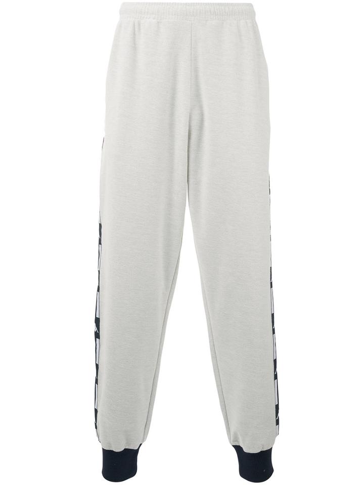 Kappa - Side Panel Track Pants - Men - Cotton/polyester - S, Grey, Cotton/polyester