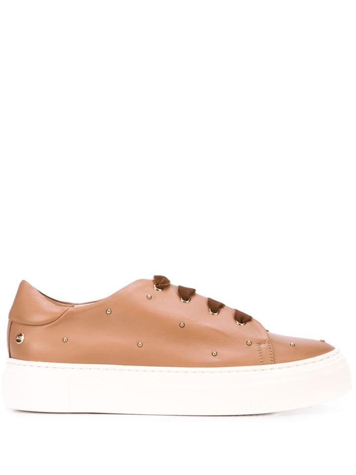 Agl Platform Sole Sneakers - Brown