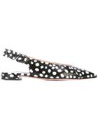 Stuart Weitzman Adela Slingback Ballerina Shoes - Black