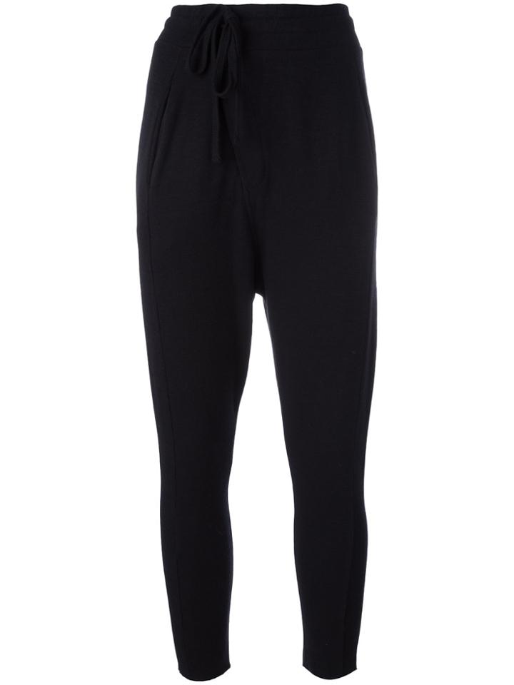 Thom Krom Drop-crotch Wrap Trousers - Black