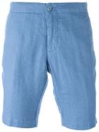 Aspesi Bermuda Shorts, Men's, Size: 54, Blue, Linen/flax