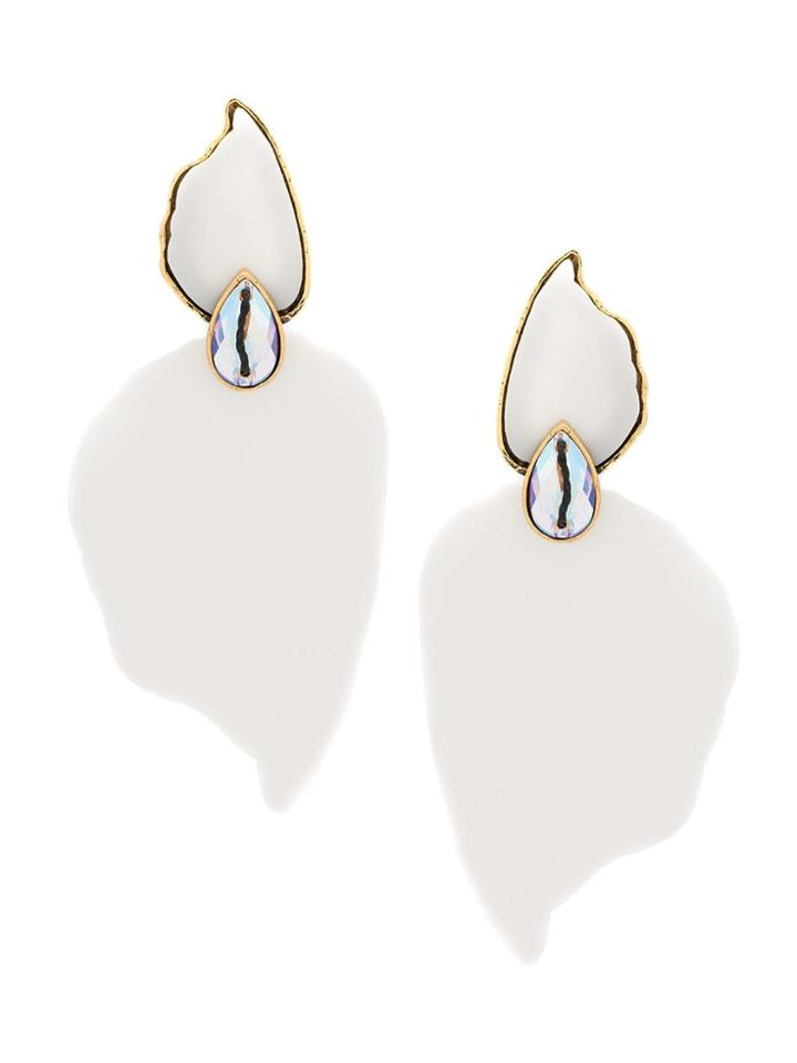 Camila Klein Maxi Earrings - White