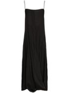 Jacquemus Jacq Thin Strp Drs Maxi W Splt - Black