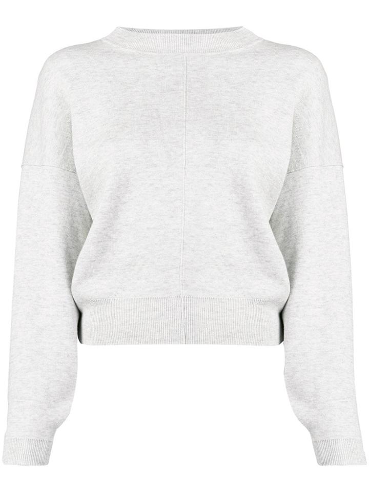 Vanessa Bruno Cropped Round Neck Jumper - Grey