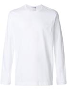 Comme Des Garçons Shirt Crew Neck Longsleeved T-shirt - White