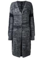 Ilaria Nistri Open Cardi-coat, Women's, Size: Small, Grey, Polyamide/mohair/alpaca/merino