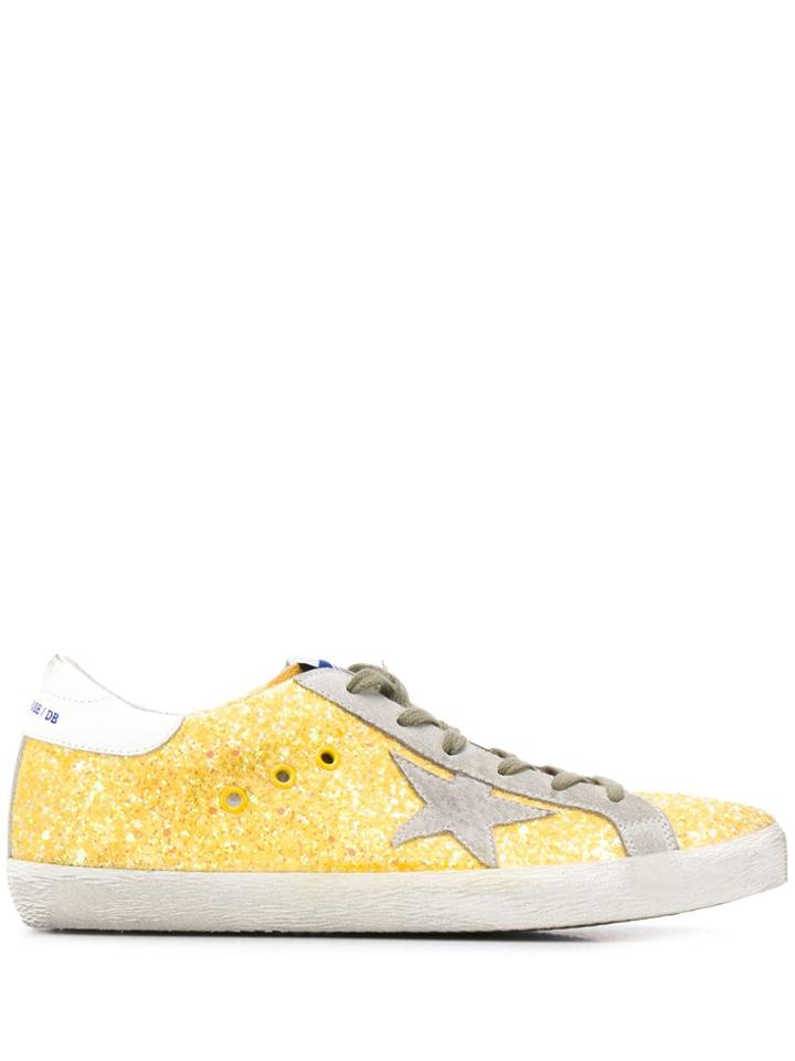Golden Goose Superstar Speckled Sneakers - Yellow