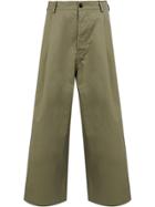 Sofie D'hoore Cropped Wide-leg Trousers - Green
