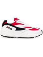 Fila Color Blocked Sneakers - Red