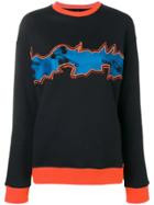 Versus Embroidered Sweatshirt - Black