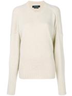 Isabel Marant - Knitted Jumper - Women - Cotton/polyamide/wool - 40, Nude/neutrals, Cotton/polyamide/wool